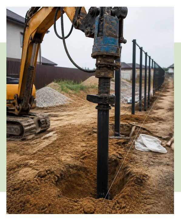 Монтаж винтовых свай под ворота в Сосногорске по цене от 6705 р. | ЗаборЭксеперт-Сно